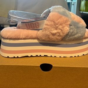 Fluffy platform uggs